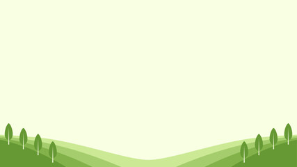 Meadow illustration with copy space background