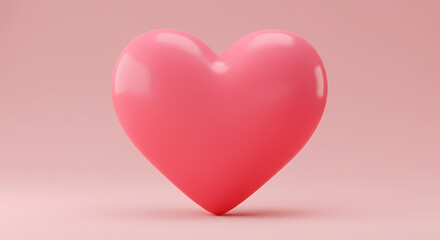 Pink 3D Heart