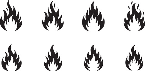 Obraz premium Fire icon vector for web and mobile app. fire sign and symbol