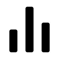 vector illustration of bar graph