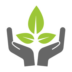 hand holding green tree