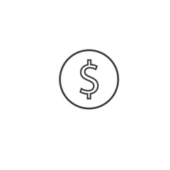 Fototapeta premium dollar sign icon