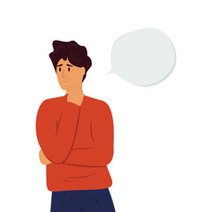 man with speech bubble