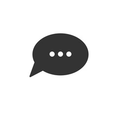 black and white speech bubble