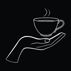 Hand Holding a Cup of Hot Beverage