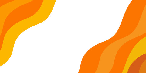Modern abstract background with flowing orange and yellow wavy shapes elegant fluid design with smooth curves dynamic composition perfect for banners presentations posters social media templates digit