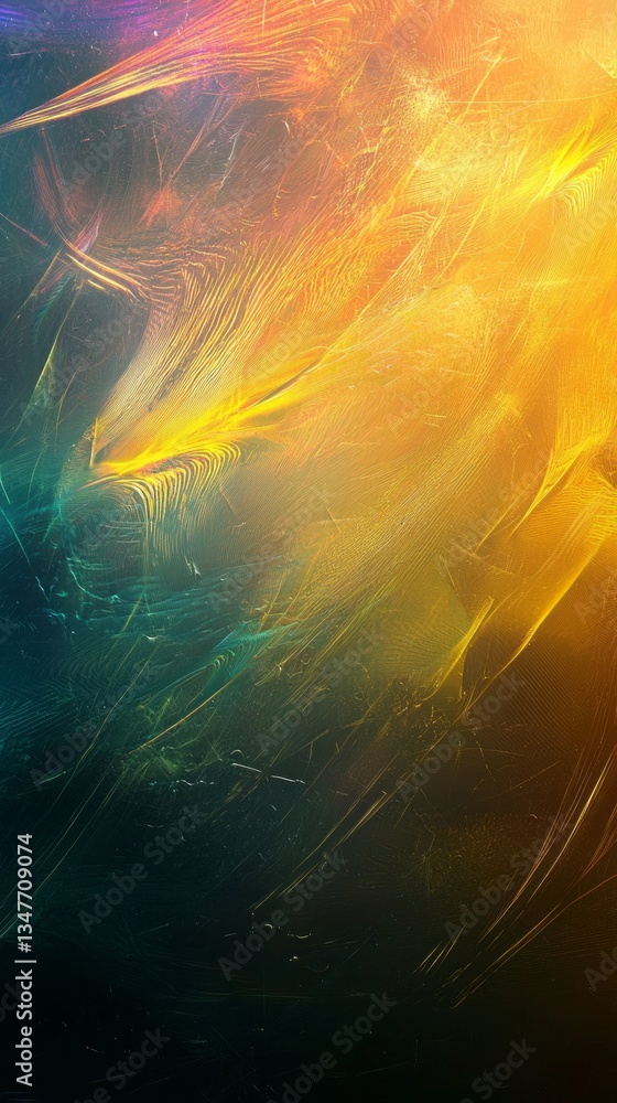 Poster vibrant abstract background with swirling colors and dynamic patterns