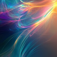 Obraz premium Colors and Light Dance in an Abstract Background Creating a Vibrant Visual Experience