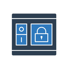 Security Lock Switch Icon Sign Symbol