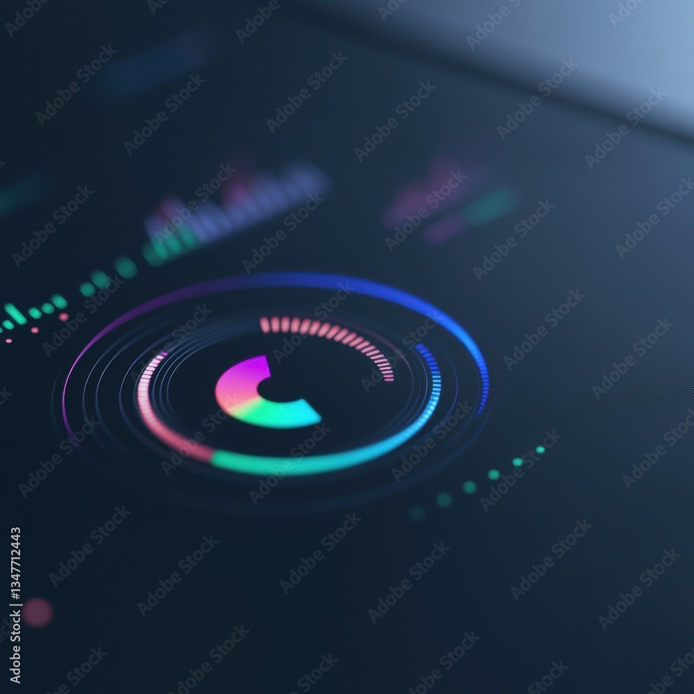 Poster analyzing data visualization techniques digital workspace infographic modern environment aesthetic p