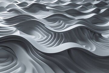 Ambient Gray Canvas with Dynamic Wave Patterns for Contemporary Business Engagement