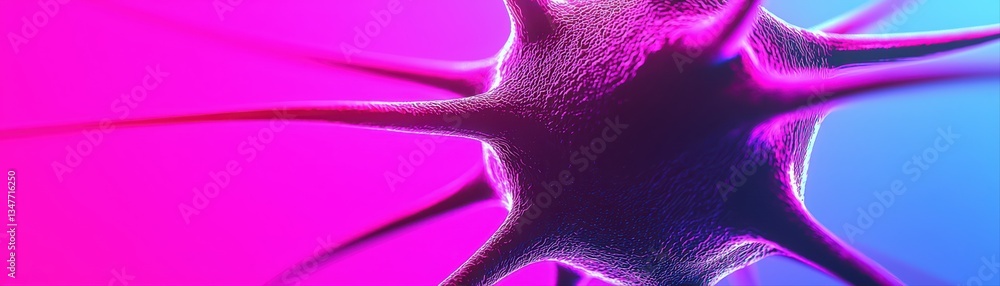 Poster abstract neural network concept in vibrant colors representing artificial intelligence innovation