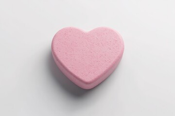 Fototapeta premium Pink heart-shaped candy