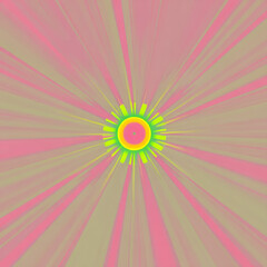 Obraz premium Abstract energy captured in a burst of hues