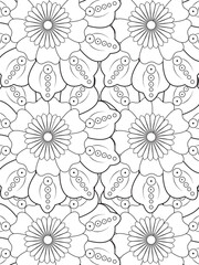 PrintFlowers Coloring Pages For Adules