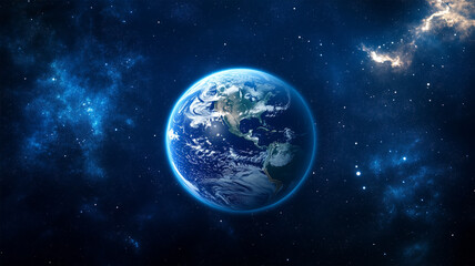 Obraz premium 宇宙から見た美しい地球