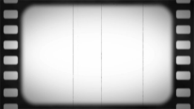Old Film Strip Background. loop animation, transparent background.