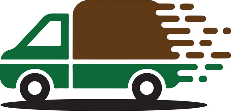 Pickup Van Silhouette Vector Icon