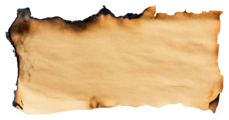 PNG Craft paper with burned document edges historical.