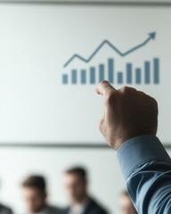 Business strategy presentation conference room infographic analysis professional environment engaging perspective