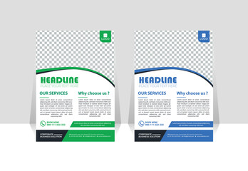 Corporate business flyer template, poster flyer design layout in A4