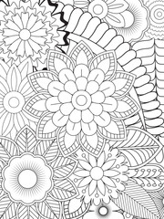 PrintFlowers Coloring Pages For Adules