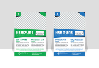"Modern Trendy Multipurpose Corporate Flyer | Creative Geometric Business Poster & Magazine Ad Design Template".
