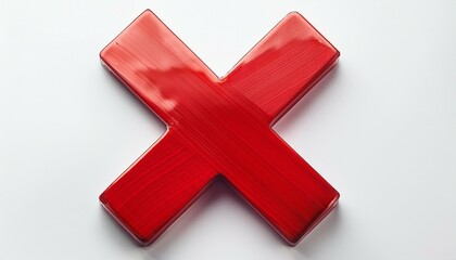Obraz premium red cross mark