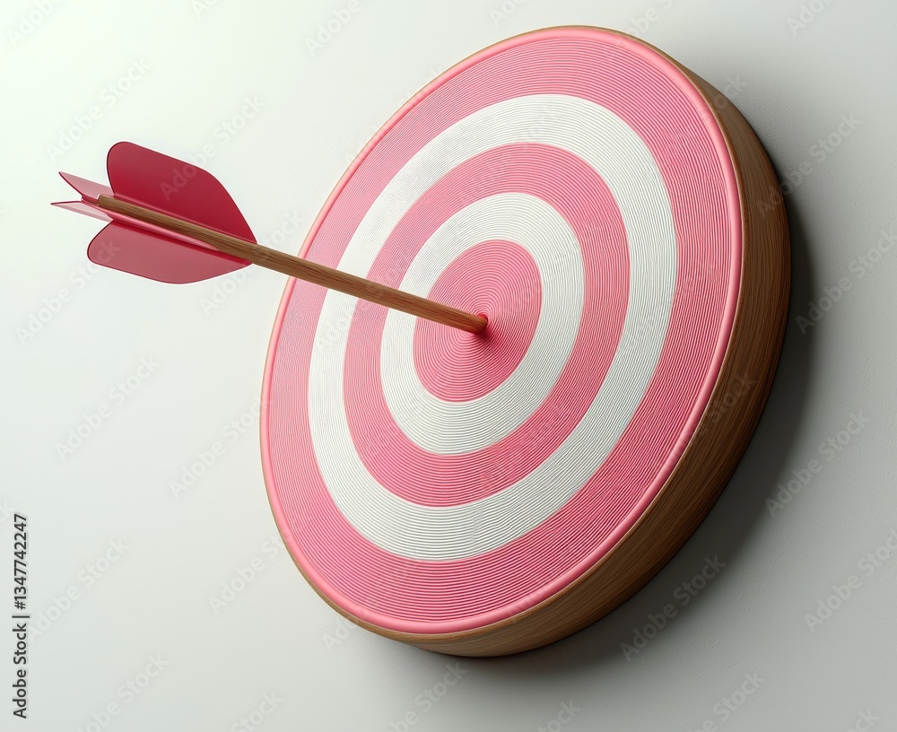 Poster the image features a target goal bullseye that has been isolated and is set against a transparent ba