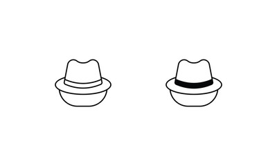 Hat vector icons set stock illustration