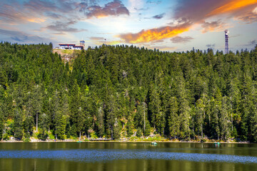 Fototapeta premium Am Mummelsee, Schwarzwald, Deutschland 