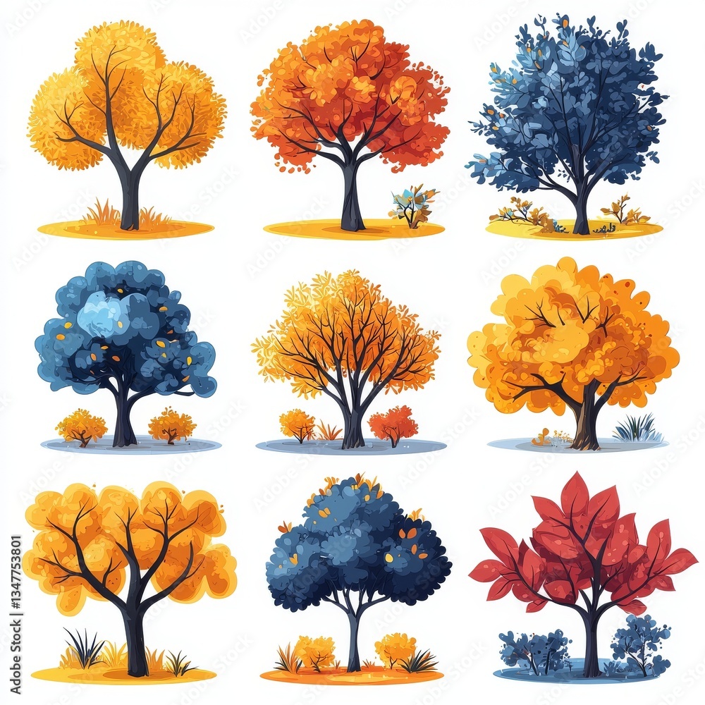 Poster a solitary tree on a white backdrop is part of a broader compilation of trees and foliage, encompass
