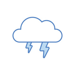Thunderstorm vector icon