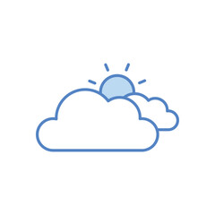 Cloudy  vector icon