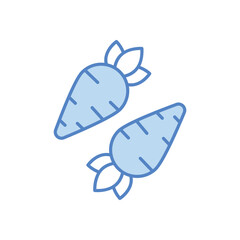 Carrot  vector icon