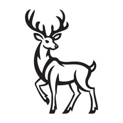 Obraz premium deer vector illustration