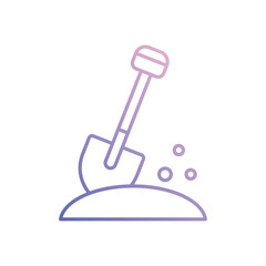 Shovel vector icon