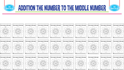 Editable addition math worksheets for childcare