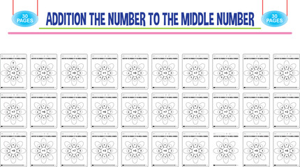 Editable addition math worksheets for childcare