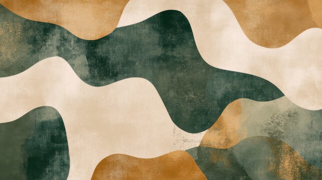 Fondo abstracto en tonos tierra y verde