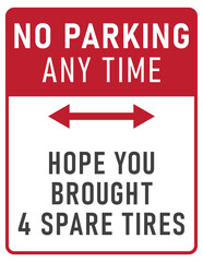 Funny No Parking Signage