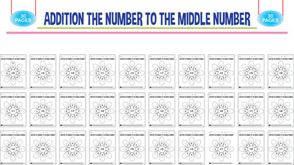 Editable addition math worksheets for childcare