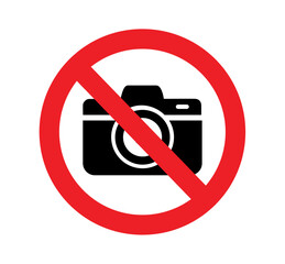 No Photography Allowed Prohibited Symbol Icon.