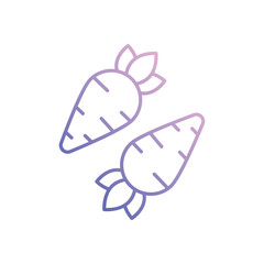 Carrot  vector icon