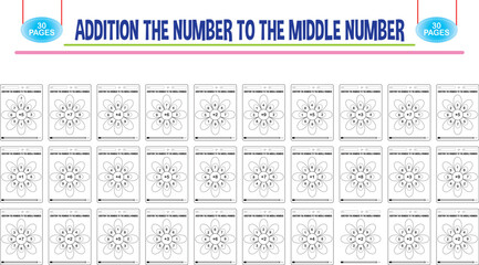 Editable addition math worksheets for childcare