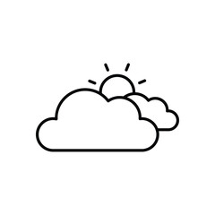 Cloudy  vector icon