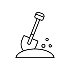 Shovel vector icon
