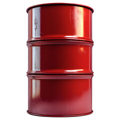 Red industrial oil drum png metal oil container png red oil tank png bitumen drum png gasoline drum png chemical container transparent background png image