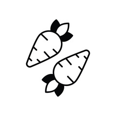 Carrot  vector icon