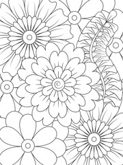 Flowers Coloring Pages For Adules